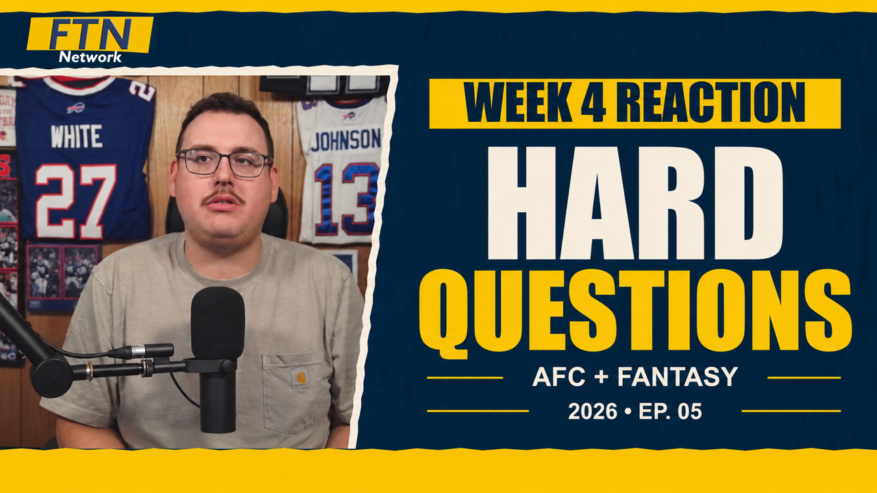 Episode 5 — HARD QUESTIONS. Anthony Senicar, AFC and fantasy.